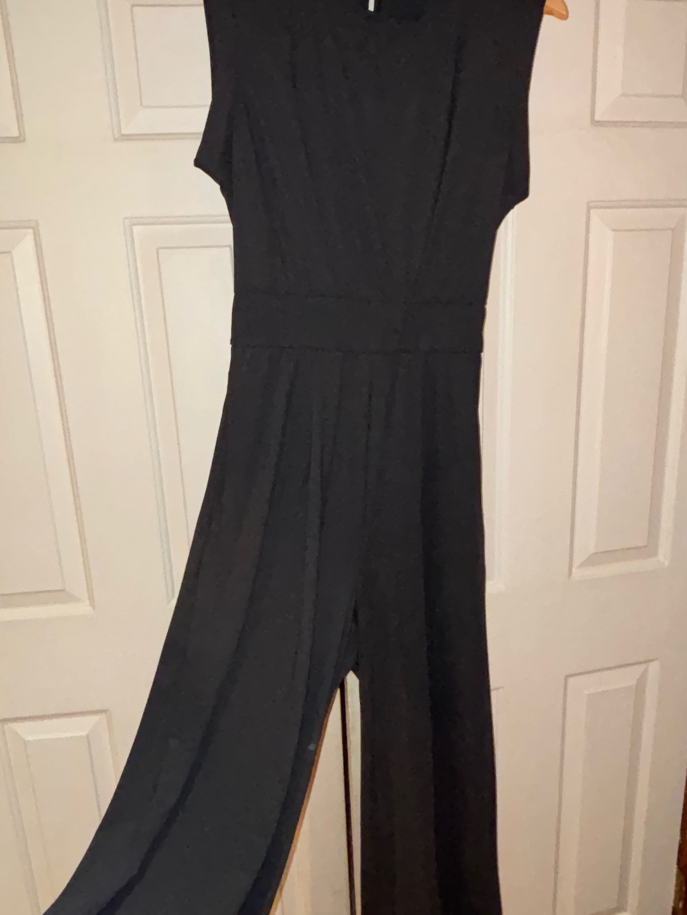 HALARA Black Wide-Leg Jumpsuit with Defined Waist